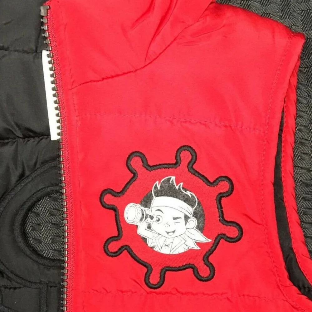 Disney Sleeveless Red Pirate Jake Vest 2T